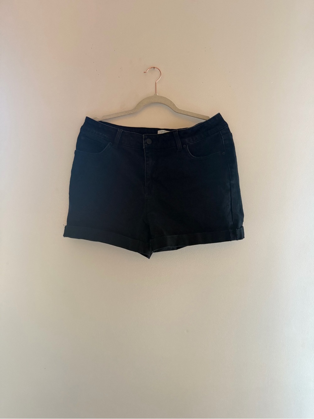 Time and Tru Black Women's Denim Shorts